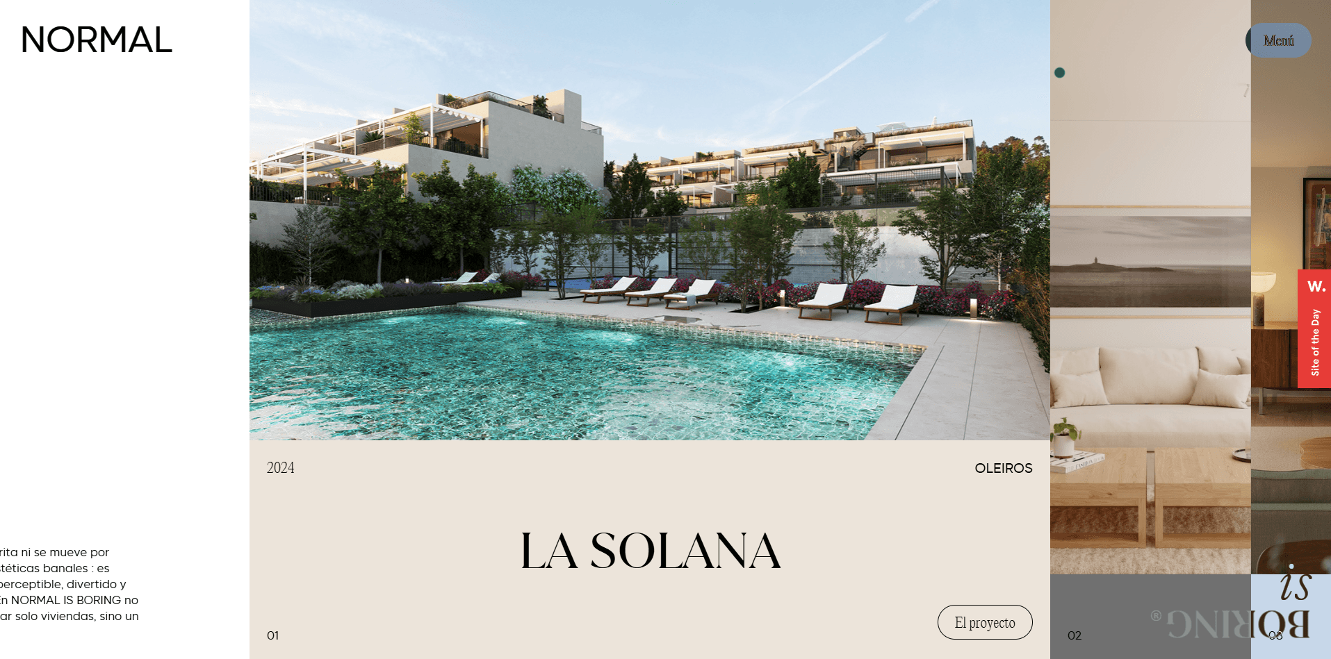 Normal is Boring — website screenshot 1